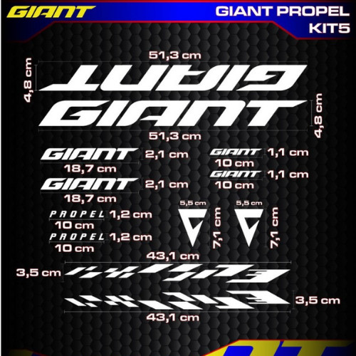 Giant propel vinyl decals - propel,