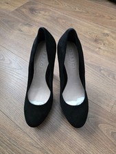 Ladies Office black suede high