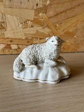Antique Staffordshire Reclining Sheep Ram Lamb Figurine