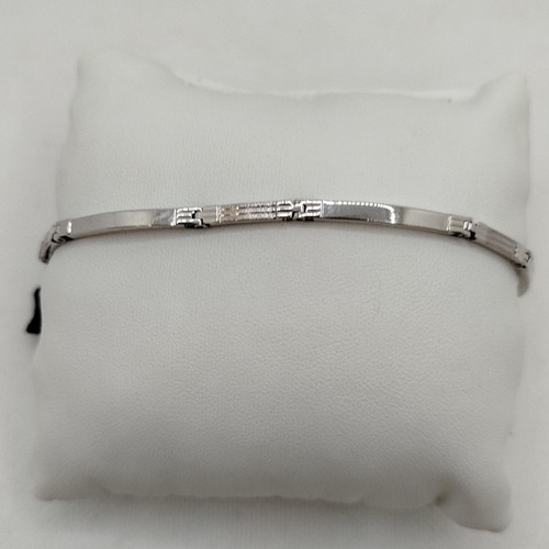 Men bracelet gold 18k white - bracelet,