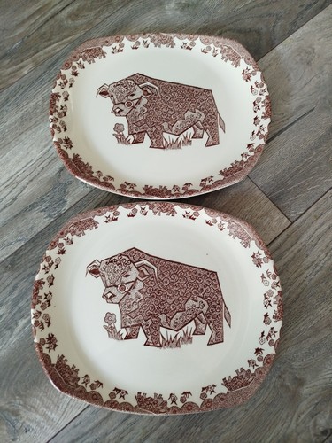 Vintage ironstone bull - 70's,