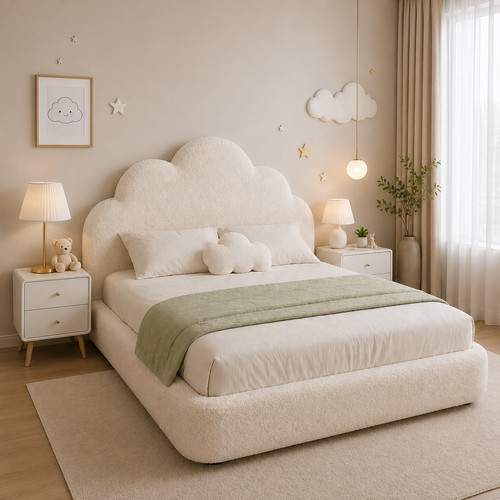 Teddy bed with headboard - bed, 48"