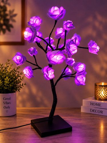 Led rose flower tree lamp - led,