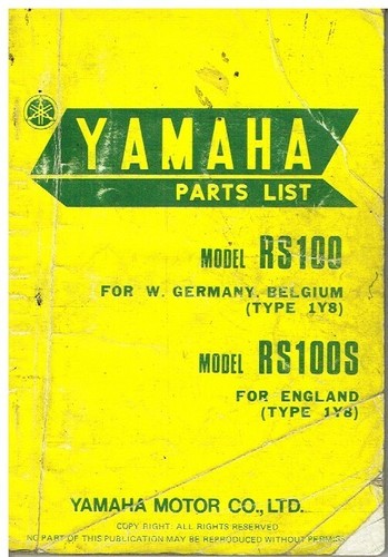 Yamaha rs100 rs100s - yamaha, d
