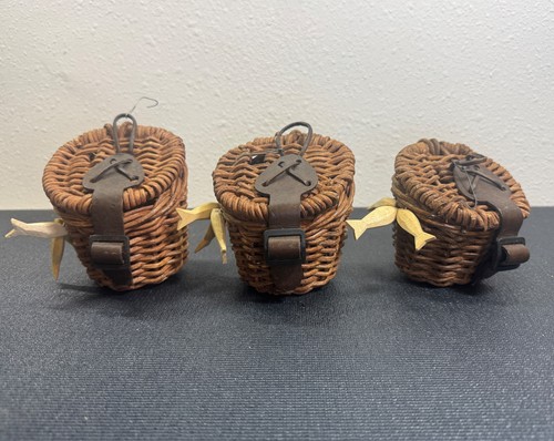 Vintage miniature woven wicker - miniature,
