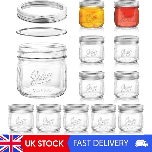 Pack wide mouth mason jars - 12,