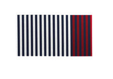Helena Springfield long island bath mat in red and white stripes 50 cms x90 cms
