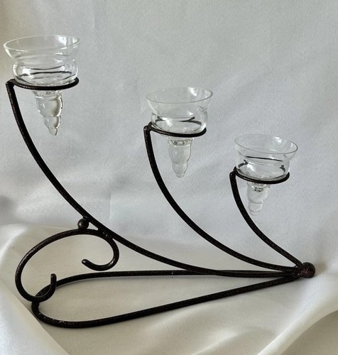Vintage metal candelabra - vintage,