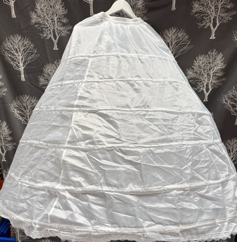 White hoop skirt underskirt - hoop,