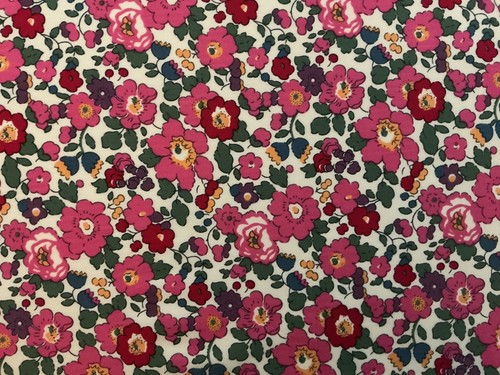 Liberty fabric betsy remnant - liberty,