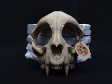 Cat Skull Half Face Mask –