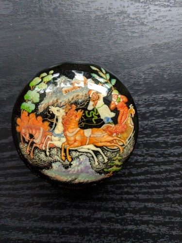 Russian lacquer box palekh - russian,