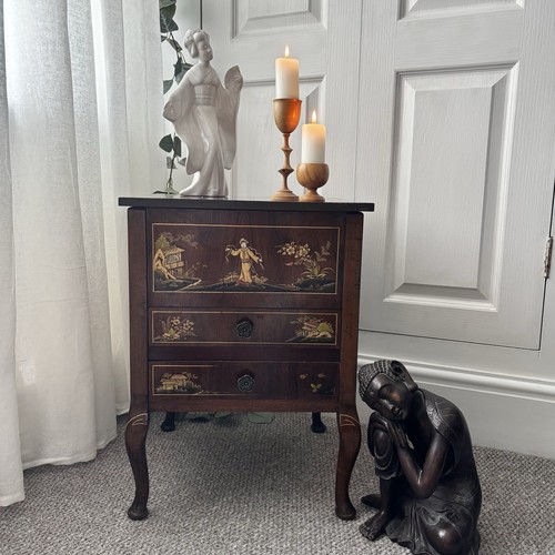 Antique chinoiserie sewing box - chinoiserie,