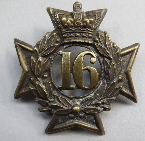 Military brass glengarry badge - military,