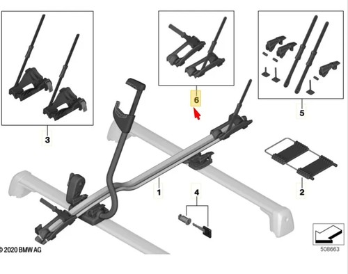 Mini clubman f54 bicycle roof - mini,