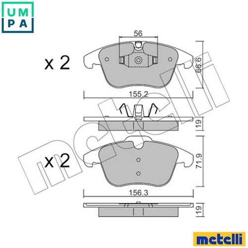 Brake pad set disc - pad,