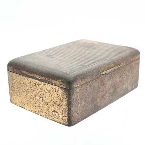 Vintage brass cigarette - brass, box