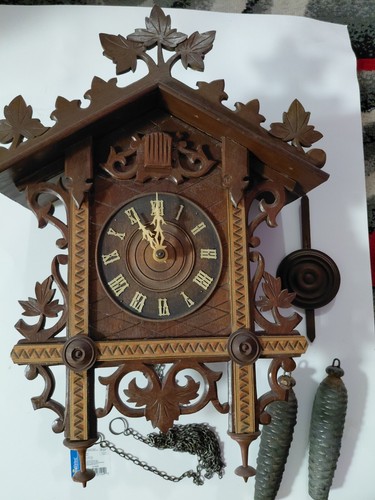 Antique railroad cuckoo clock - ,