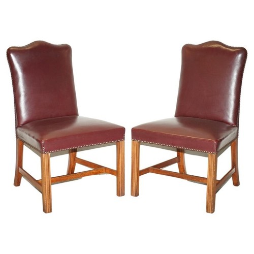 Pair leather office chairs - of,