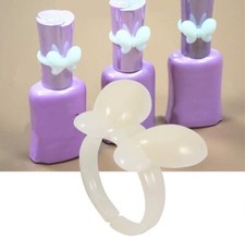 Nail Polish Bottle Top Display Rings UV Gel Colour Nail Polish Butterfly Rings