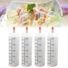4x 250ml Plastic Squeeze