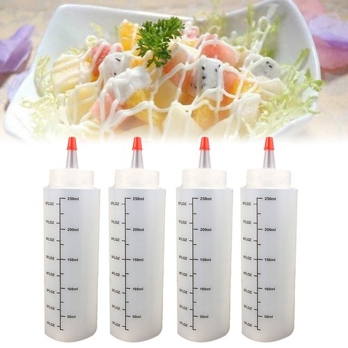 250ml plastic squeeze - 4x,