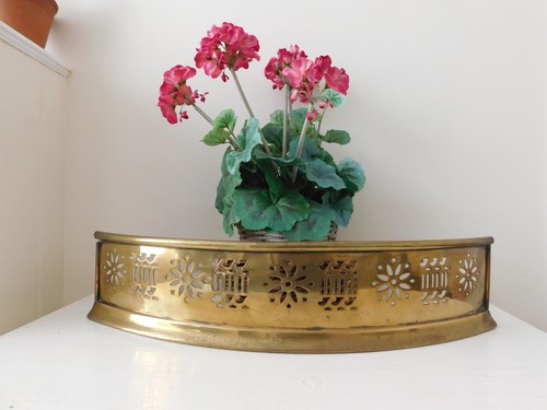 Victorian curved pierced brass - victorian,