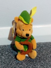 Robin Hood Winnie The Pooh Vintage Disney Exclusive Soft Plush Toy With Tags