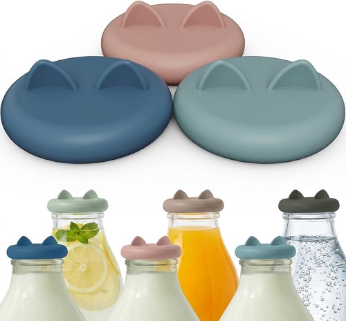 Milk bottle tops one - milk,