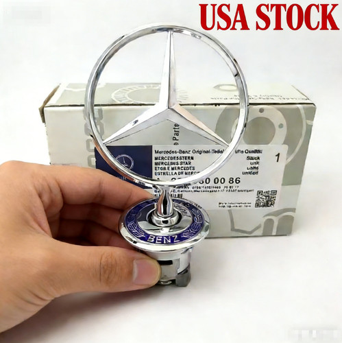 Front hood ornament mounted - hood,