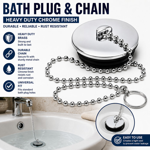 Chrome brass bath - chrome, 1