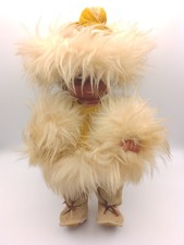 REGAL Canada Eskimo Doll With Real Fur & Leather Clothing 1960's Inuit Doll
