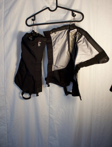 Rab gaiters black worn and - black,,