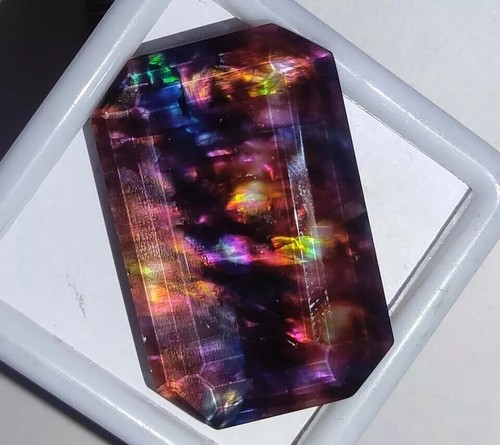 Ammolite emerald doublet rare - ammolite,