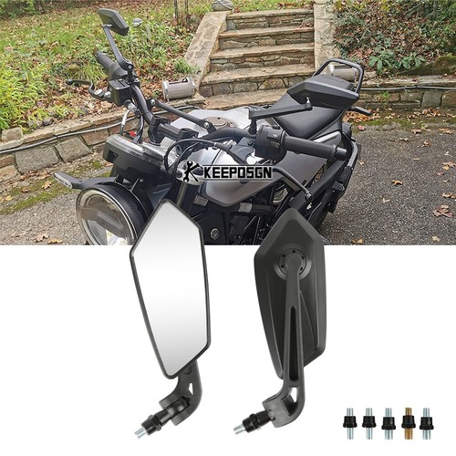 Pair black side mirrors - black,