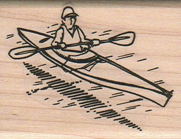 Man kayaking 2 rubber - 1/2",