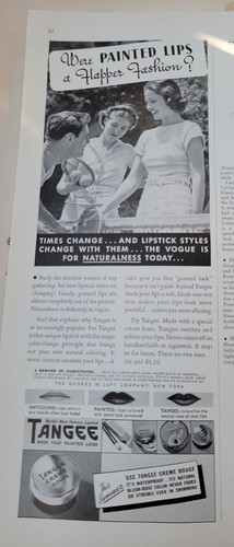 1936 tangee lipstick cosmetics - 1936,