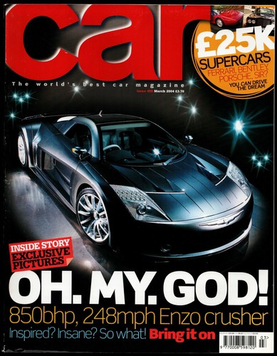 March 2004 car magazine - car,