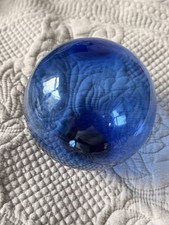 Vintage Hand Blown Blue Glass