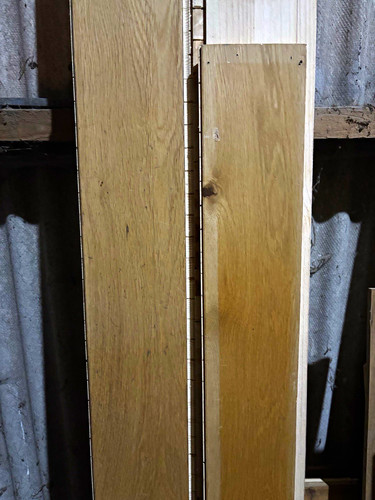 Reclaimed oak engineered