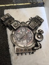 Unusual Large Engine Style Wall Clock | Home Decor | Gift