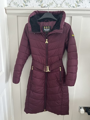 Barbour lineout coat burgundy - coat,