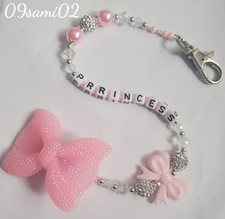 Personalised Bling Dummy Clip