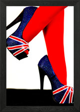 union jack shoes Framed Wall