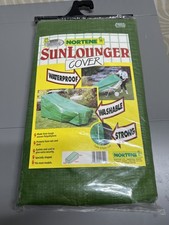 Nortene Polyethylene High Quality Green Sun Lounger Cover H79cm L173cm