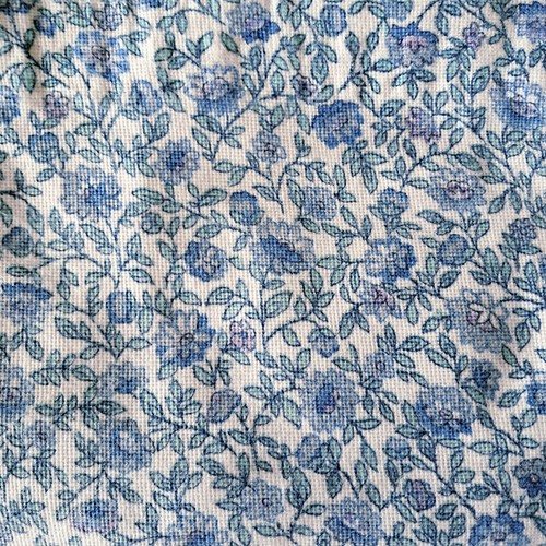 Pair vintage floral - vintage, curtains