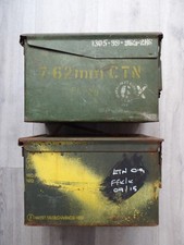 2 x Military Ammo Boxes inc