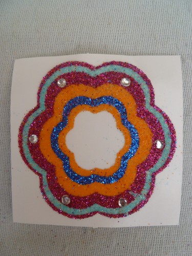 Self adhesive glitter stickers - glitter,