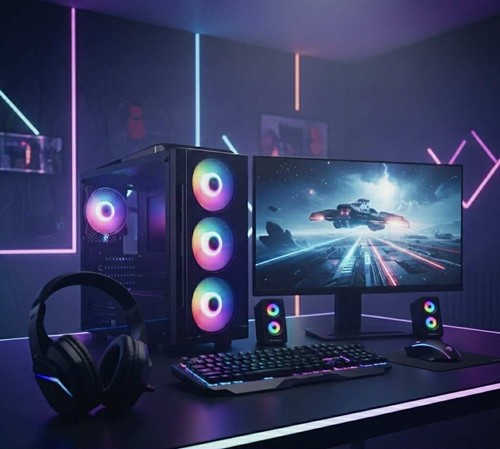 Full setup gaming pc - gaming,