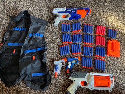 Nerf guns bullets - 4, vest